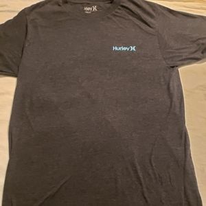 Hurley Gray & Turquoise minimalist tshirt